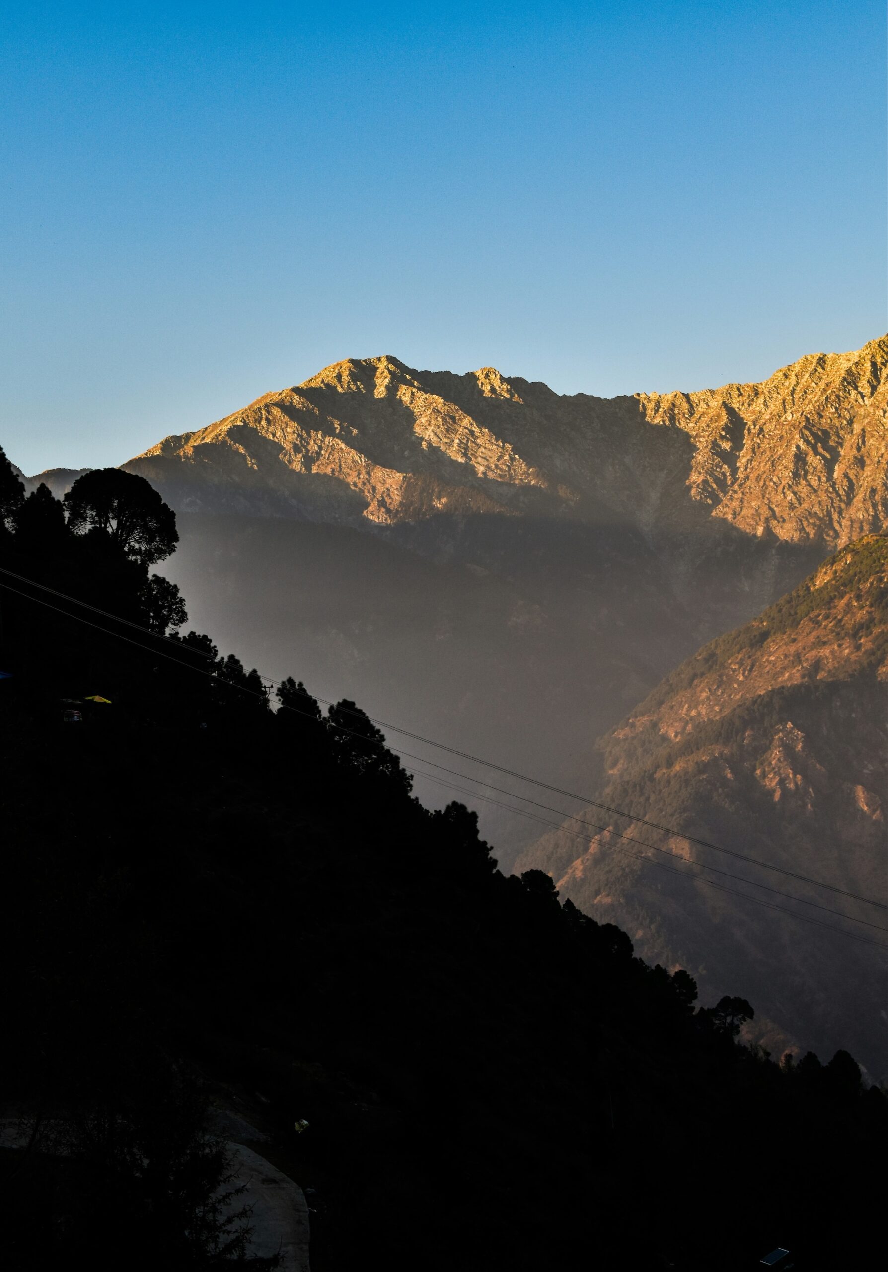 Morning mountain light outside a quiet homestay in Dharamshala, setting the tone for daily routines and long stays