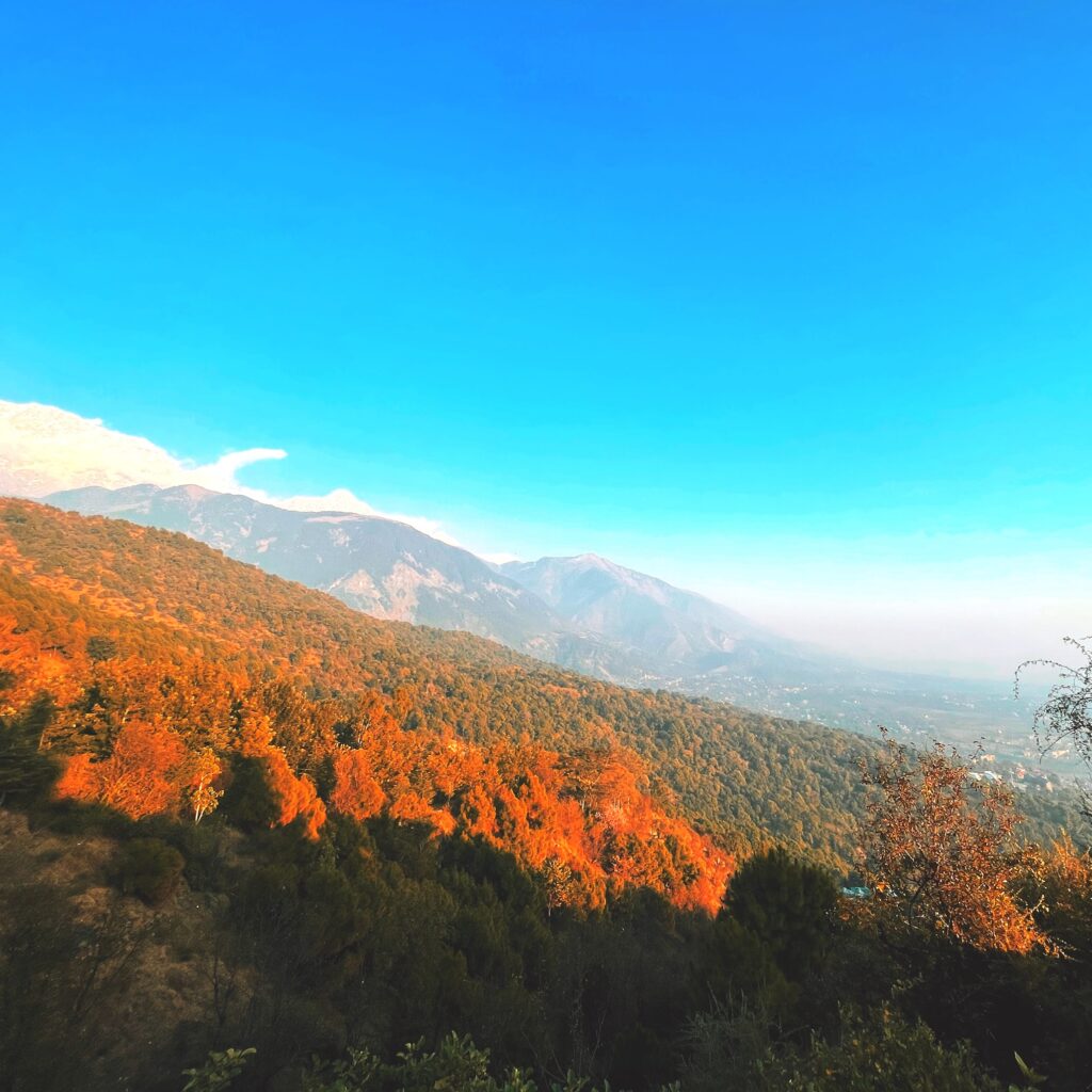 Sunset view over Dharamshala valley from Indrunag viewpoint during a 3-day Dharamshala itinerary
