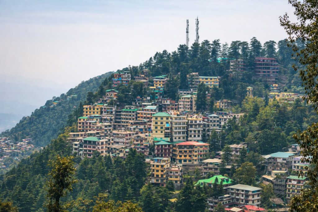 solo female traveller Dharamshala hillside town McLeodGanj view