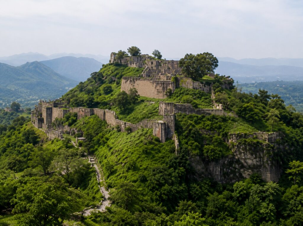 Kangra Fort overlooking the Kangra Valley in Himachal Pradesh